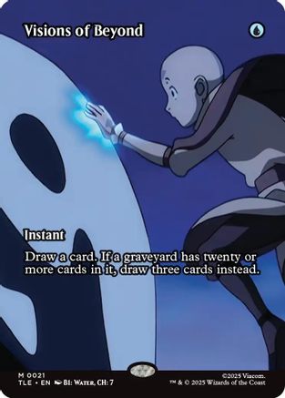 Visions of Beyond (Borderless) (TLE-021)  Foil - Avatar: The Last Airbender: Eternal-Legal