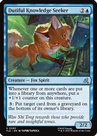 Dutiful Knowledge Seeker (TLE-092)  - Avatar: The Last Airbender: Eternal-Legal