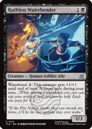 Ruthless Waterbender (TLE-110)  Foil - Avatar: The Last Airbender: Eternal-Legal