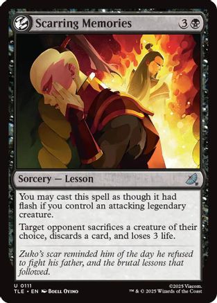 Scarring Memories (TLE-111) - Avatar: The Last Airbender: Eternal-Legal Foil