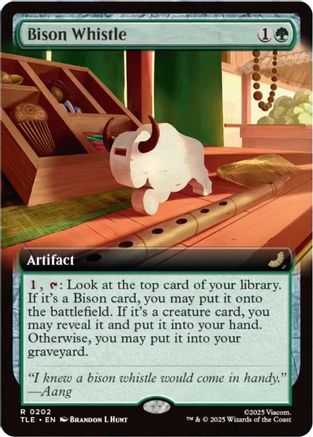 Bison Whistle (Extended Art) (TLE-202)  Foil - Avatar: The Last Airbender: Eternal-Legal