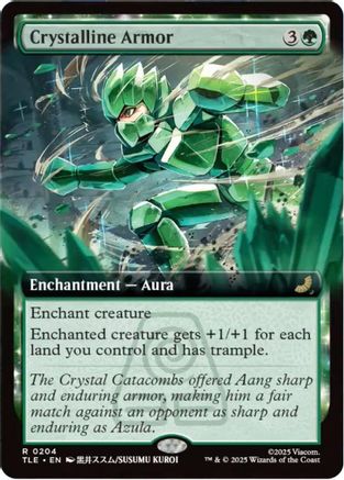 Crystalline Armor (Extended Art) (TLE-204) - Avatar: The Last Airbender: Eternal-Legal Foil
