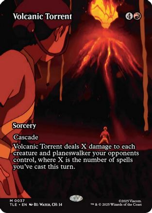 Volcanic Torrent (Borderless) (TLE-037)  - Avatar: The Last Airbender: Eternal-Legal