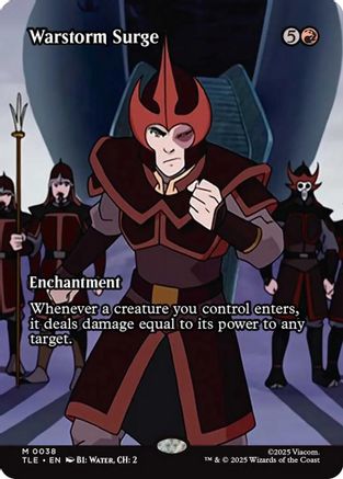 Warstorm Surge (Borderless) (TLE-038)  - Avatar: The Last Airbender: Eternal-Legal