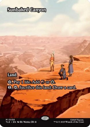 Sunbaked Canyon (Borderless) (TLE-058)  - Avatar: The Last Airbender: Eternal-Legal