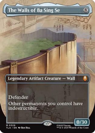 The Walls of Ba Sing Se (Borderless) (TLA-329) - Avatar: The Last Airbender Foil