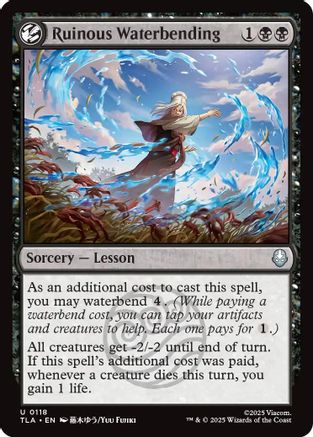 Ruinous Waterbending (TLA-118)  Foil - Avatar: The Last Airbender