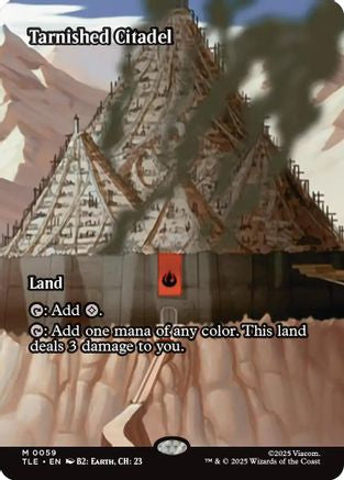 Tarnished Citadel (Borderless) (TLE-059)  - Avatar: The Last Airbender: Eternal-Legal