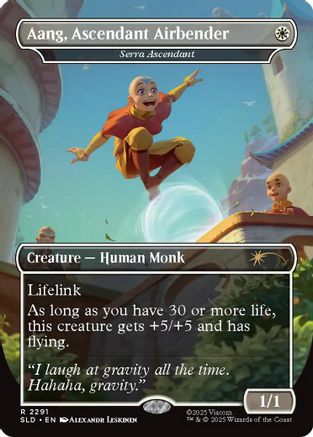 Aang, Ascendant Airbender - Serra Ascendant (SLD-2291)  - Secret Lair Drop Series