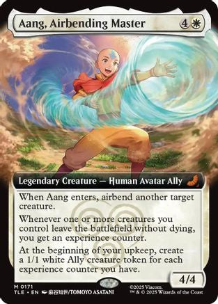 Aang, Airbending Master (Extended Art) (TLE-171)  - Avatar: The Last Airbender: Eternal-Legal
