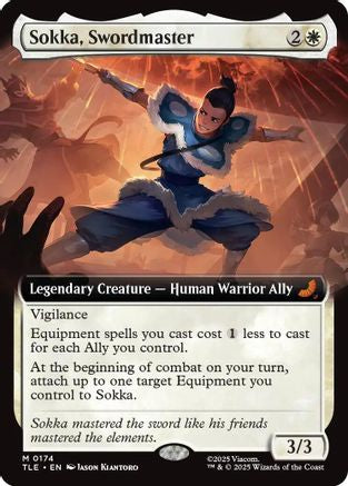 Sokka, Swordmaster (Extended Art) (TLE-174)  Foil - Avatar: The Last Airbender: Eternal-Legal