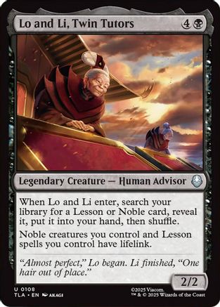 Lo and Li, Twin Tutors (TLA-108)  Foil - Avatar: The Last Airbender
