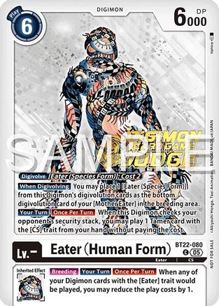 Eater (Human Form) (Judge Pack 2025 Wave 2) (BT22-080) - Cyber Eden Foil