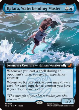Katara, Waterbending Master (Extended Art) (TLE-180)  Foil - Avatar: The Last Airbender: Eternal-Legal