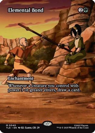Elemental Bond (Borderless) (TLE-040)  - Avatar: The Last Airbender: Eternal-Legal