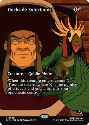 Dockside Extortionist (Borderless) (TLE-028)  Foil - Avatar: The Last Airbender: Eternal-Legal
