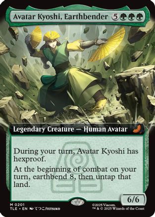 Avatar Kyoshi, Earthbender (Extended Art) (TLE-201)  Foil - Avatar: The Last Airbender: Eternal-Legal