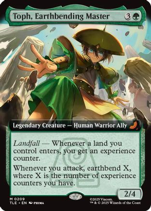 Toph, Earthbending Master (Extended Art) (TLE-209)  Foil - Avatar: The Last Airbender: Eternal-Legal