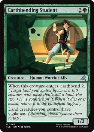 Earthbending Student (TLE-249)  Foil - Avatar: The Last Airbender: Eternal-Legal