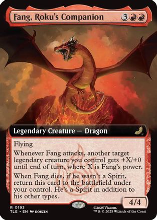 Fang, Roku's Companion (Extended Art) (TLE-193)  Foil - Avatar: The Last Airbender: Eternal-Legal