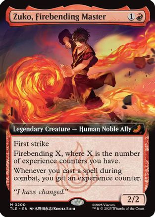 Zuko, Firebending Master (Extended Art) (TLE-200)  - Avatar: The Last Airbender: Eternal-Legal