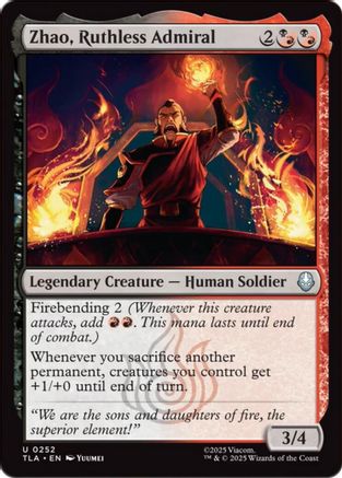 Zhao, Ruthless Admiral (TLA-252)  - Avatar: The Last Airbender