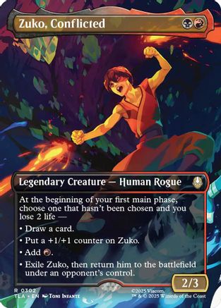 Zuko, Conflicted (Borderless) (TLA-302)  - Avatar: The Last Airbender