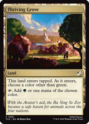 Thriving Grove (TLE-261)  Foil - Avatar: The Last Airbender: Eternal-Legal