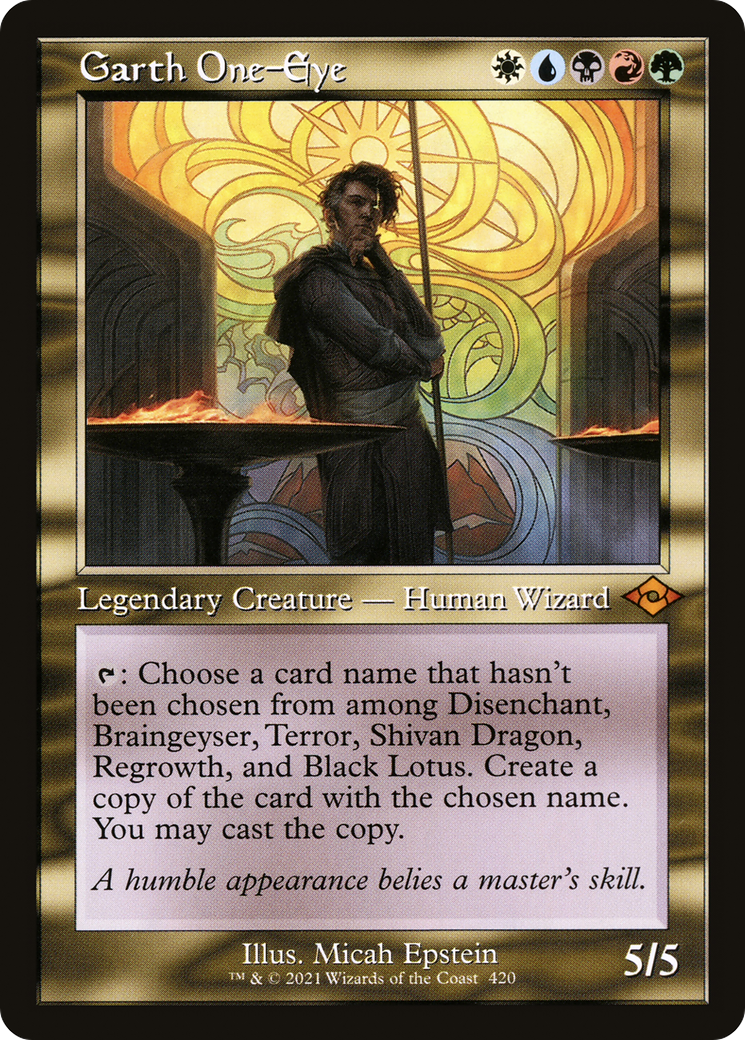 Garth One-Eye (Retro Frame) (MH2-420) - Modern Horizons 2 Etched Foil
