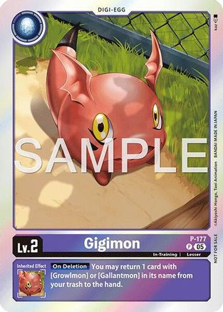 Gigimon (Event Pack 8) (P-177) - Digimon Promotion Cards Foil