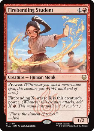 Firebending Student (PRE-139) - Prerelease Cards Foil