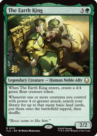 The Earth King (PRE-172)  Foil - Prerelease Cards