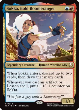 Sokka, Bold Boomeranger (PRE-240)  Foil - Prerelease Cards