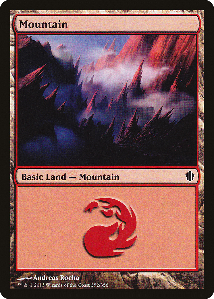 Mountain (352) (C13-352)  - Commander 2013