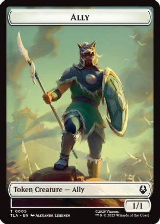 Ally (0005) // Clue (0014) Double-Sided Token (TLA-5 // 14)  - Avatar: The Last Airbender