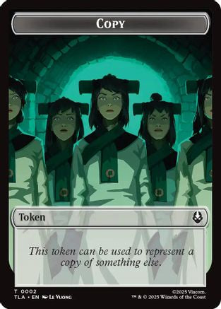 Copy (0002) // Soldier (0011) Double-Sided Token (TLA-2 // 11)  - Avatar: The Last Airbender