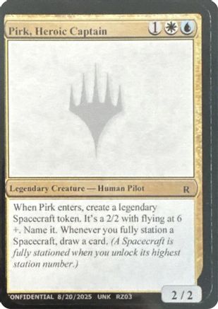 Pirk, Heroic Captain (-)  - Un-Known Event Playtest Cards