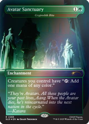 Avatar Sanctuary - Cryptolith Rite (Rainbow Foil) (SLD-2293) - Secret Lair Drop Series Foil