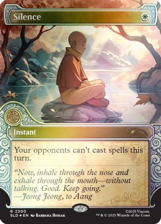 Silence (2300) (Rainbow Foil) (SLD-2300)  Foil - Secret Lair Drop Series