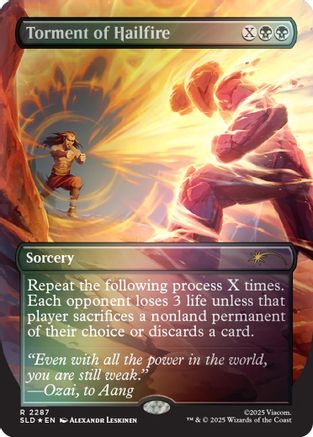 Torment of Hailfire (2287) (Rainbow Foil) (SLD-2287)  Foil - Secret Lair Drop Series
