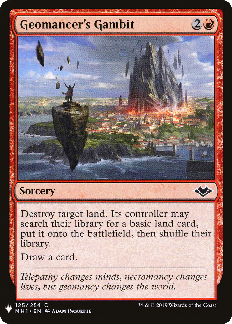 Geomancer's Gambit (LIST-125)  - The List
