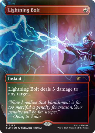 Lightning Bolt (2289) (Rainbow Foil) (SLD-2289)  Foil - Secret Lair Drop Series