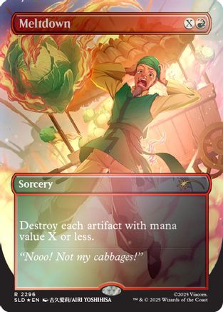 Meltdown (Rainbow Foil) (SLD-2296) - Secret Lair Drop Series Foil