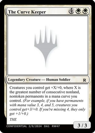 The Curve Keeper (-)  - Un-Known Event Playtest Cards