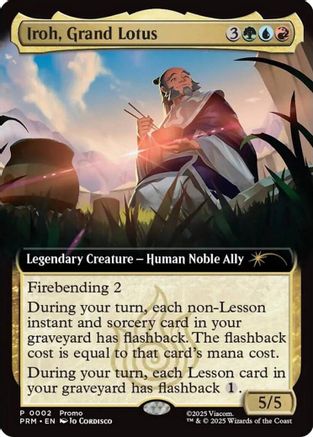 Iroh, Grand Lotus (Extended Art) (UMP-002)  Foil - Unique and Miscellaneous Promos