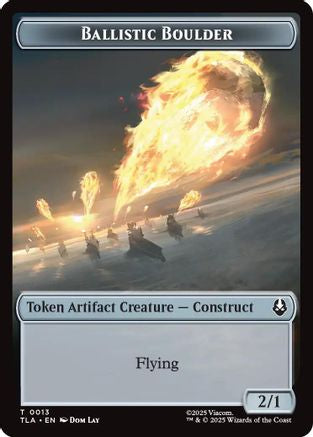 Ballistic Boulder // Food (0019) Double-Sided Token (TLA-13 // 19)  Foil - Avatar: The Last Airbender