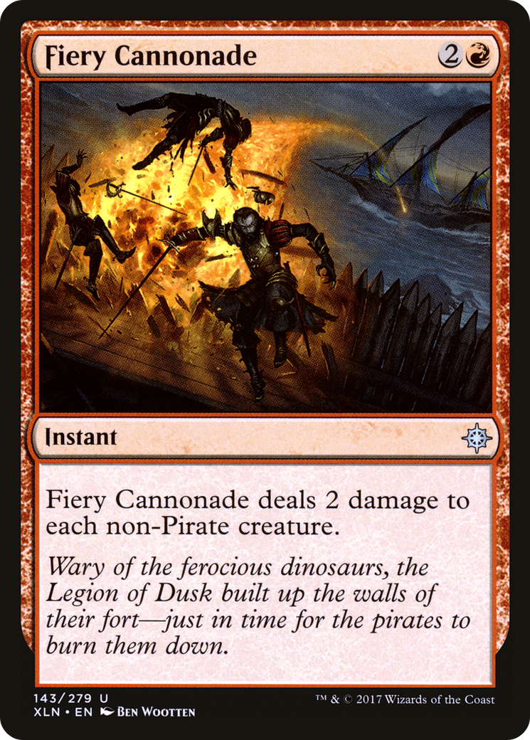 Fiery Cannonade (XLN-143)  - Ixalan