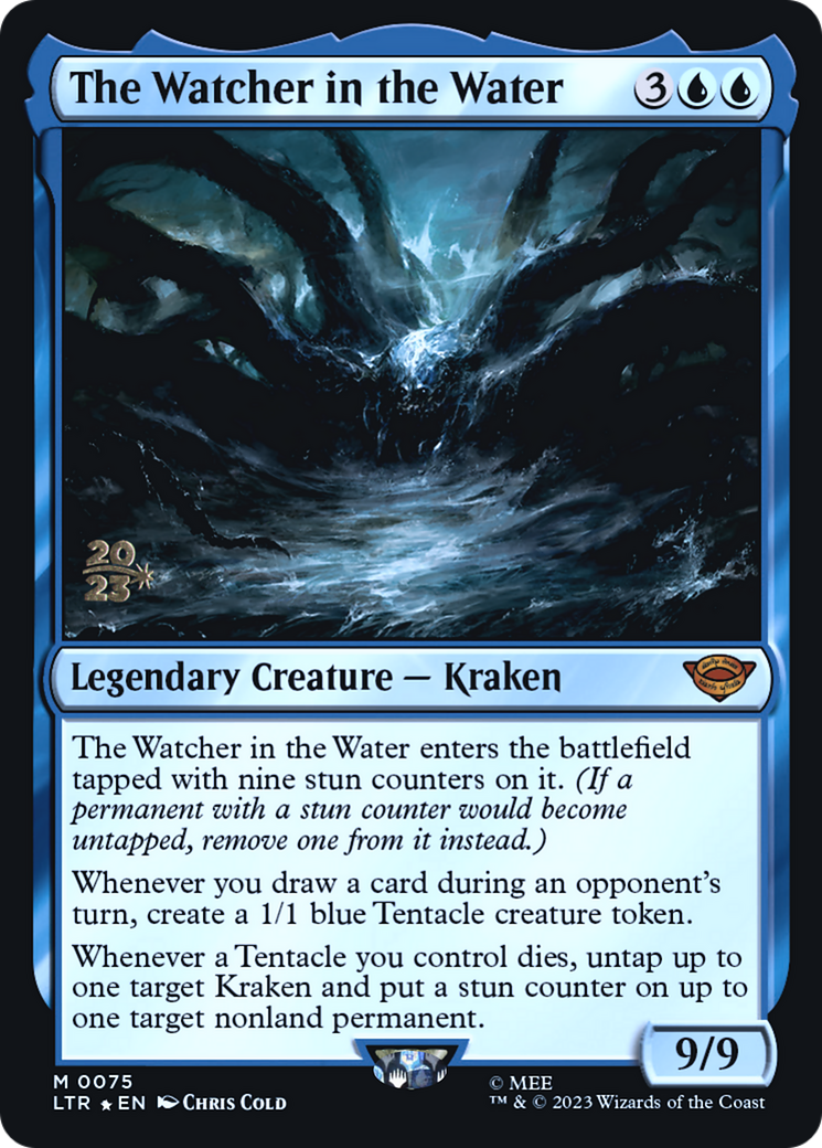 The Watcher in the Water (PRE-075)  Foil - Tales of Middle-earth Promos
