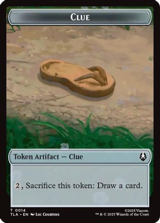 Clue (0014) // Copy (0002) Double-Sided Token (TLA-14 // 2)  Foil - Avatar: The Last Airbender