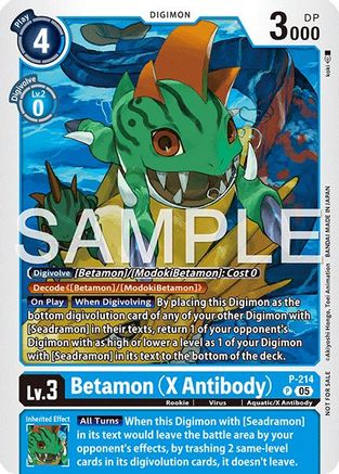 Betamon (X Antibody) (Official Store Tournament 2026 Vol. 1) (P-214) - Digimon Promotion Cards
